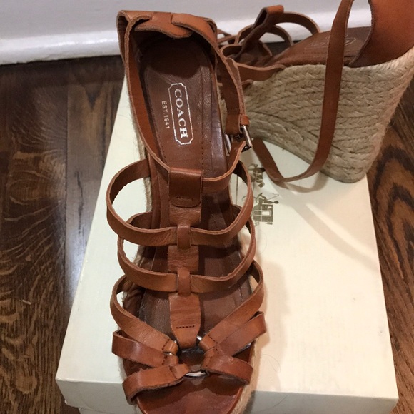 Coach Corina Veg Leather espadrilles - Picture 4 of 4